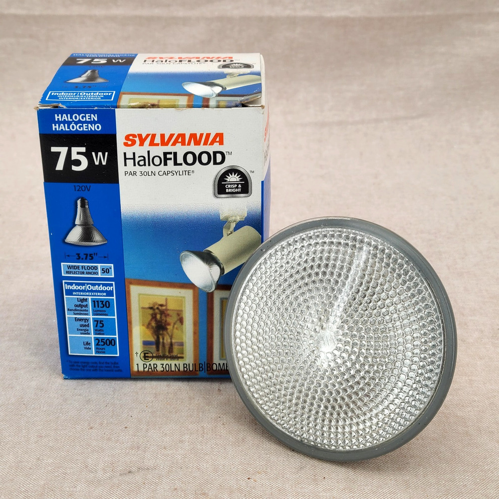 Sylvania 75PAR30LN/CAP/SPL/WFL Flood Indoor/Outdoor Light Bulb HaloFlood 75W